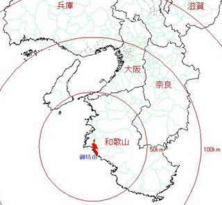 御坊市周辺地図