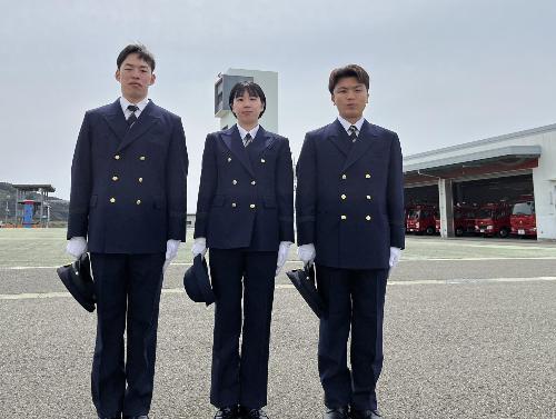 新規採用職員消防学校入校時の写真