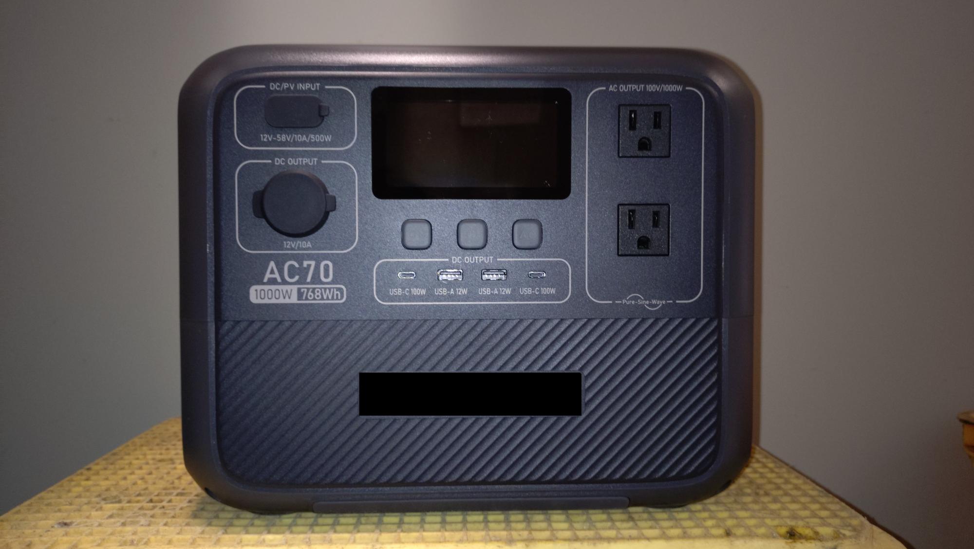 ポータブル電源の一例画像