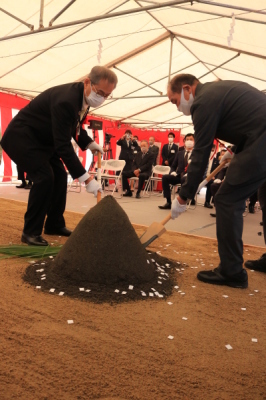 市長と議長の画像